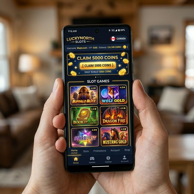 Sweepstakes casino mobile apps for Canadian players — iPhone and Android gameplay